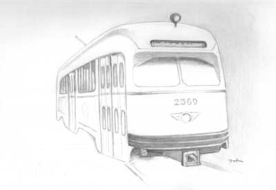 Mattapan trolley by James Hobin